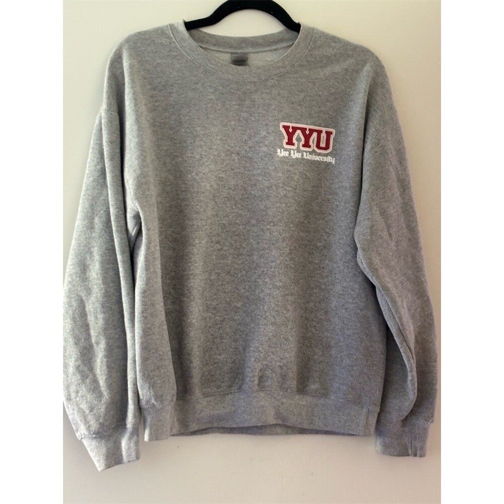Gildan Sweatshirt Unisex Adults Size M Gray YYU Yeo Yeo University